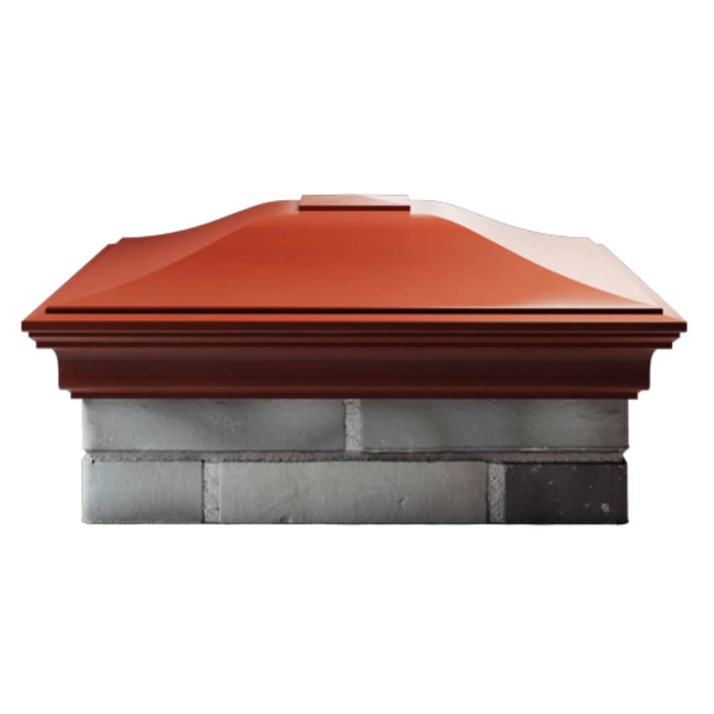 Колпак Zking Монблан Красный на столб 2х2 кирпича (515х515мм) в Казани фото