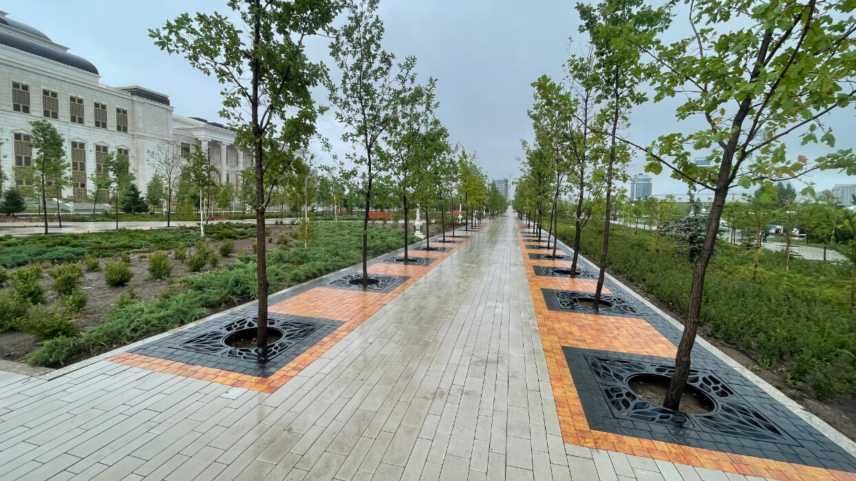 Приствольная решетка для дерева ZKING CRUST 1.2х1.2м Черная в Казани фото