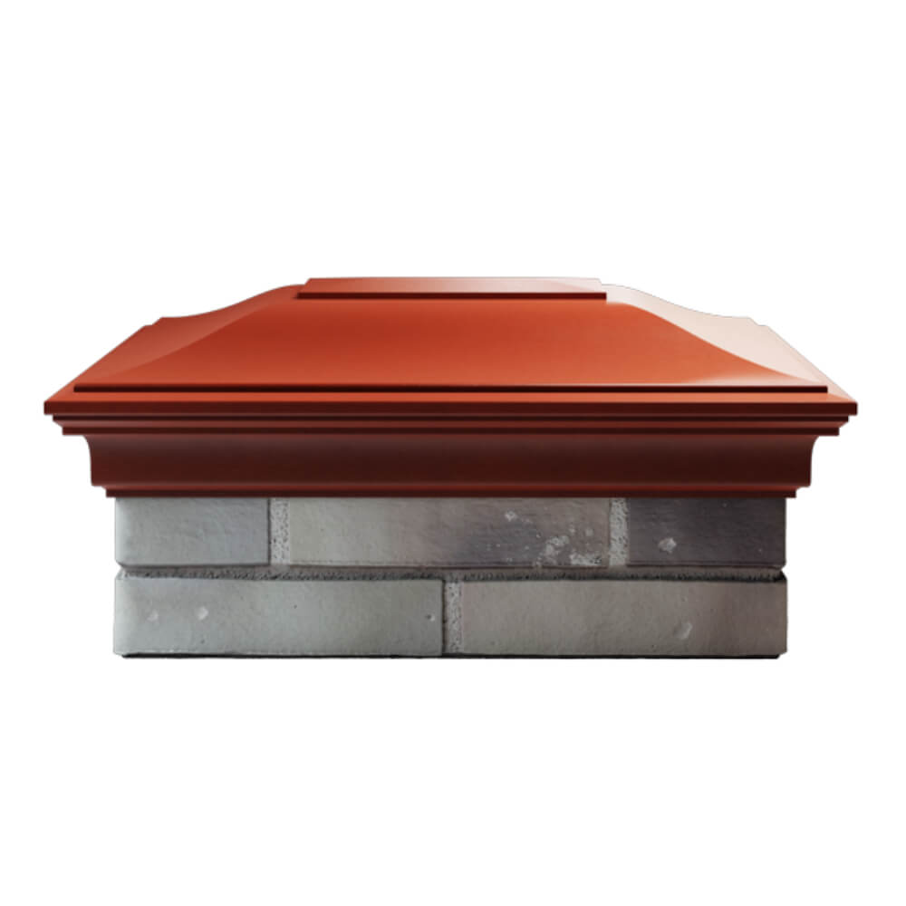 Колпак Zking Монблан Красный на столб 2х1.5 кирпича (515х385мм) в Казани фото