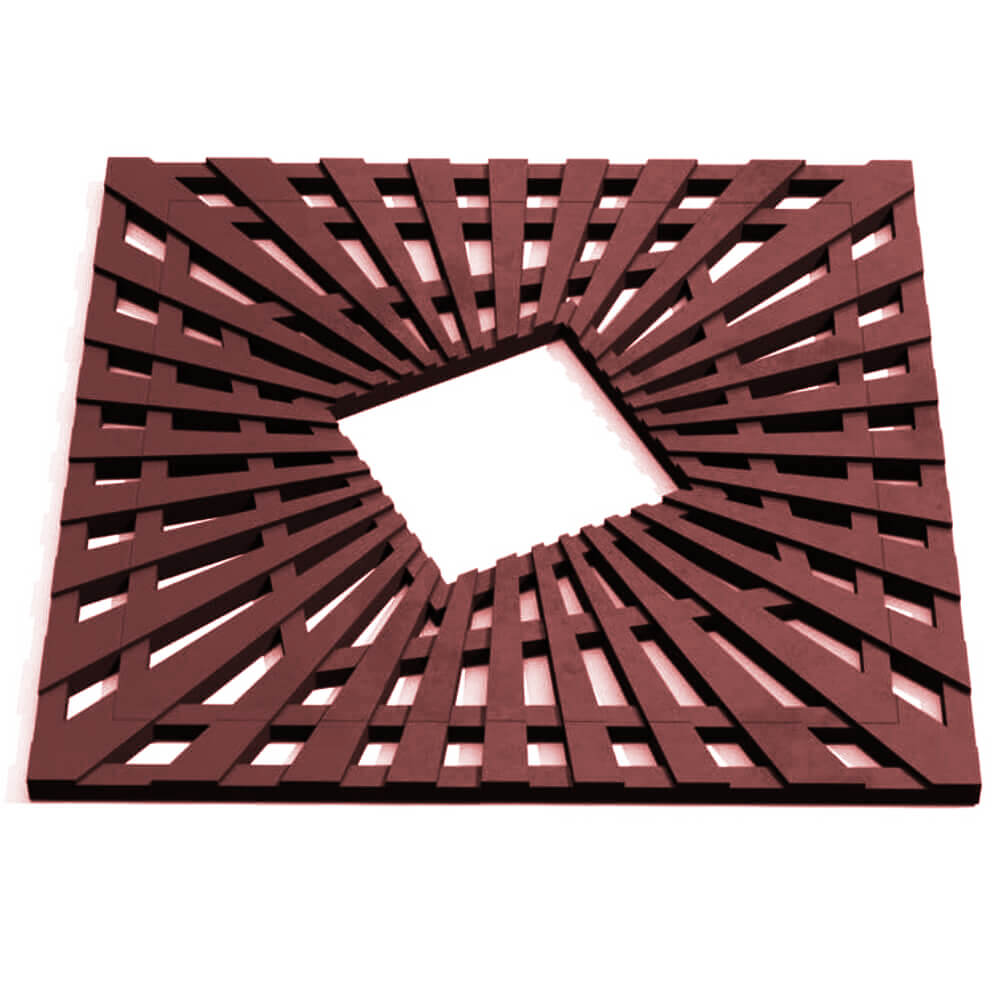 Приствольная решетка для дерева ZKING ATMOSPHERE 1.2х1.2м Коричневая Казань фото