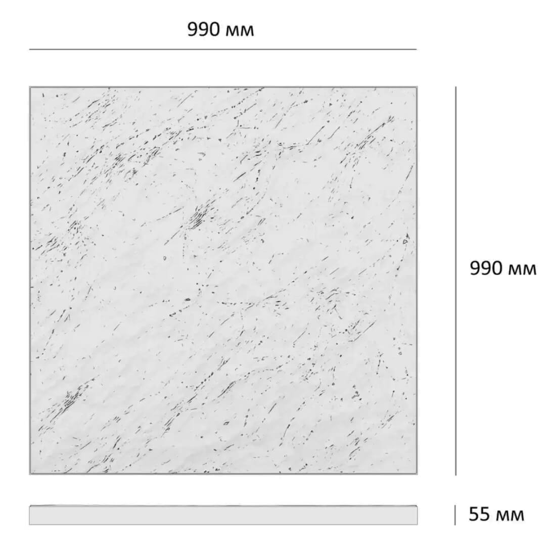 Шаговая плита STONE Светлая Галька 990х990х55мм в Казани фото