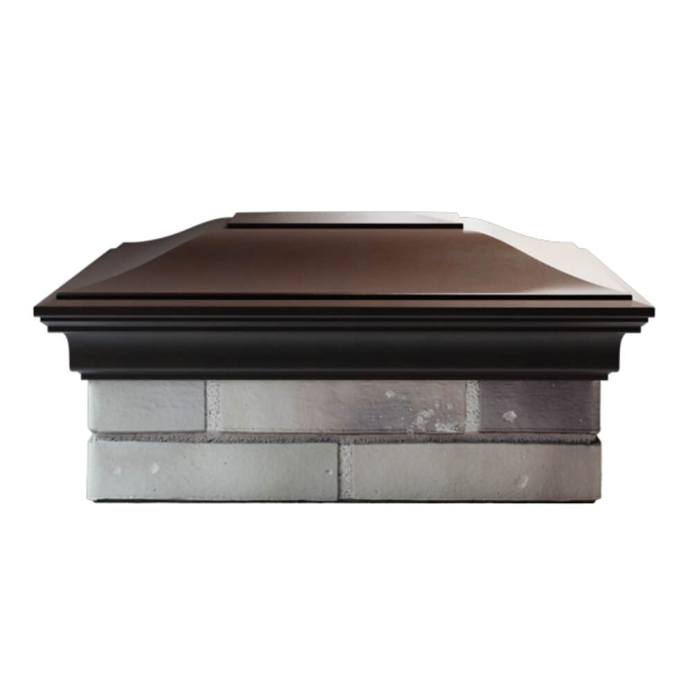 Колпак Zking Монблан Коричневый на столб 2х1.5 кирпича (515х385мм) в Казани фото