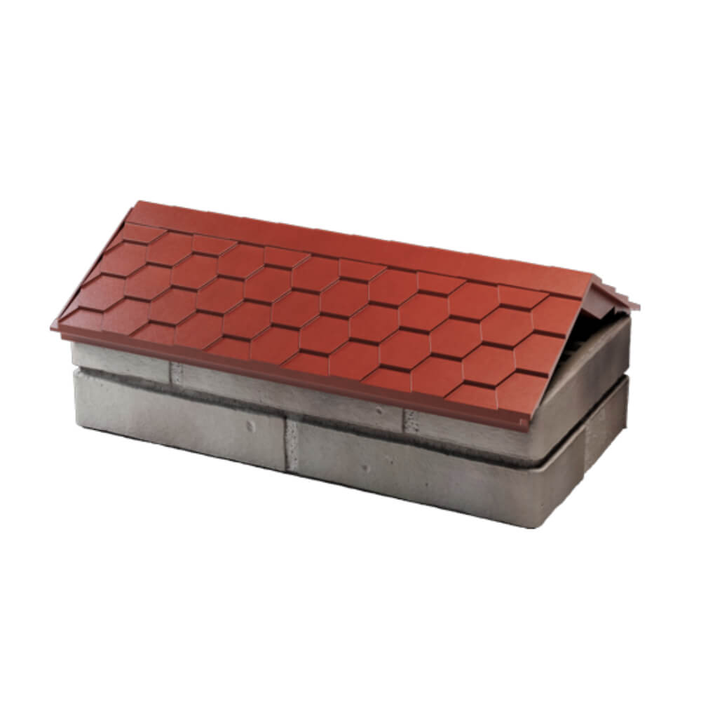 Парапет Zking Эверест Красный с посадкой на 1 кирпич (200/225/255мм) в Казани фото