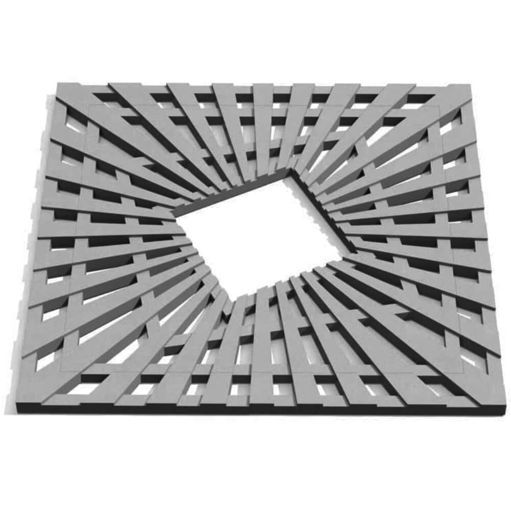 Приствольная решетка для дерева ZKING ATMOSPHERE 1.2х1.2м Серая Казань фото