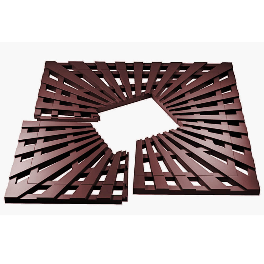 Приствольная решетка для дерева ZKING ATMOSPHERE 1.2х1.2м Коричневая в Казани фото