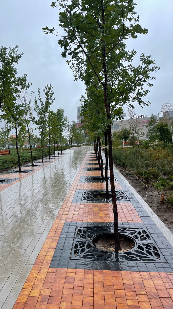 Приствольная решетка для дерева ZKING CRUST 1.2х1.2м Черная в Казани фото