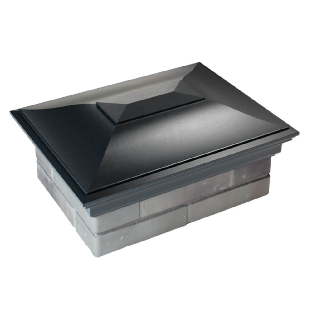 Колпак Zking Монблан Черный на столб 2х1.5 кирпича (515х385мм) Казань фото