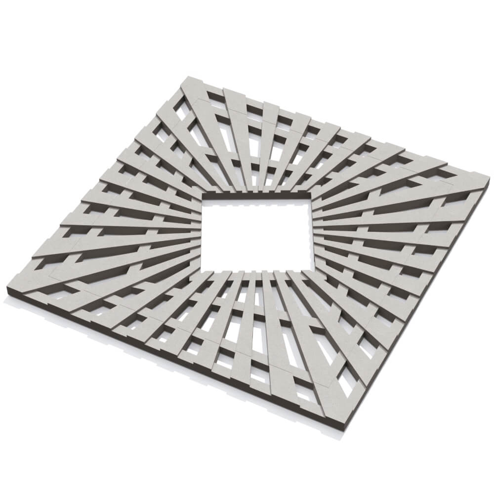 Приствольная решетка для дерева ZKING ATMOSPHERE 1.2х1.2м Бежевая в Казани фото