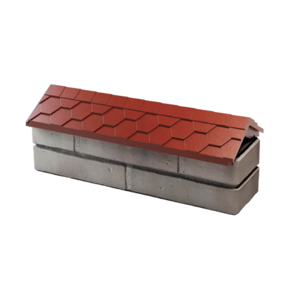 Парапет Zking Эверест Красный с посадкой на 0.5 кирпича (130мм) в Казани фото