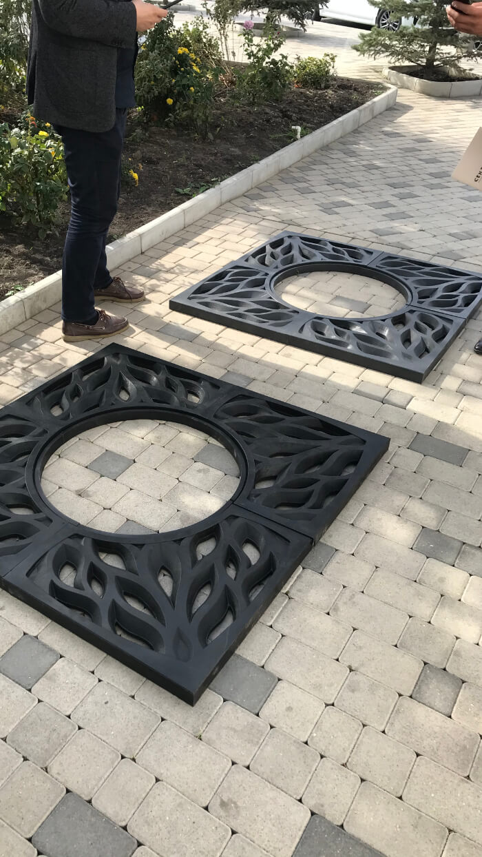 Приствольная решетка для дерева ZKING CRUST 1.2х1.2м Черная в Казани фото