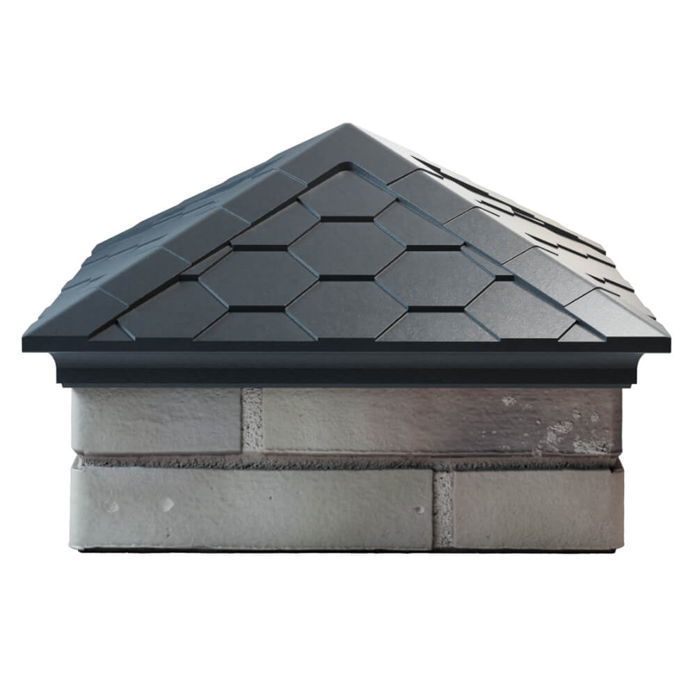 Колпак Zking Эверест Серый на столб 1.5х1.5 кирпича (390х390мм) Казань фото