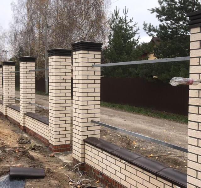 Колпак Zking Бона ХайТек Коричневый на столб 1.5х1.5 кирпича (385х385мм) в Казани фото