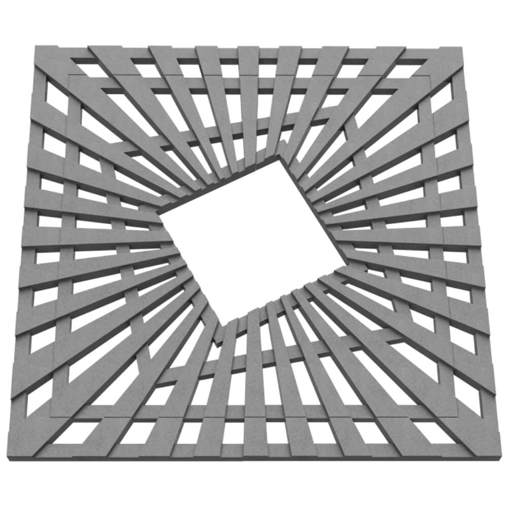 Приствольная решетка для дерева ZKING ATMOSPHERE 1.2х1.2м Серая в Казани фото