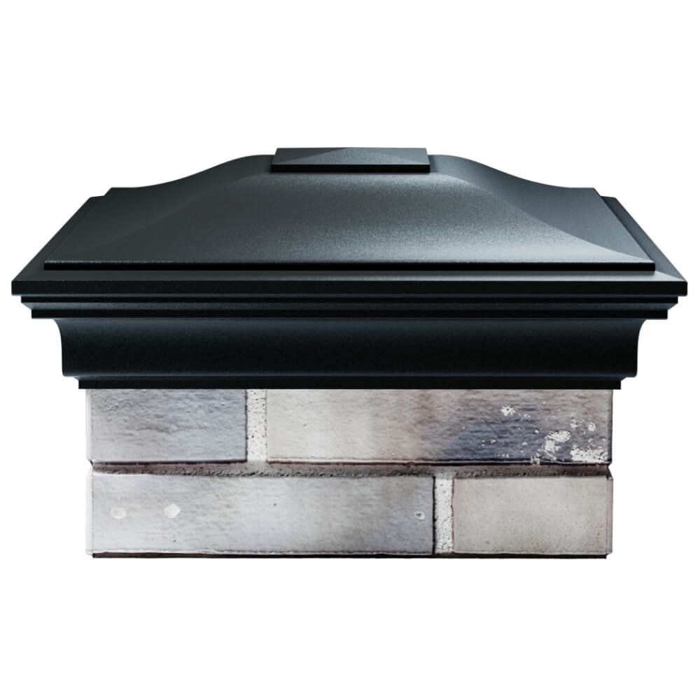 Колпак Zking Монблан Черный на столб 1.5х1.5 кирпича (385х385мм) Казань фото