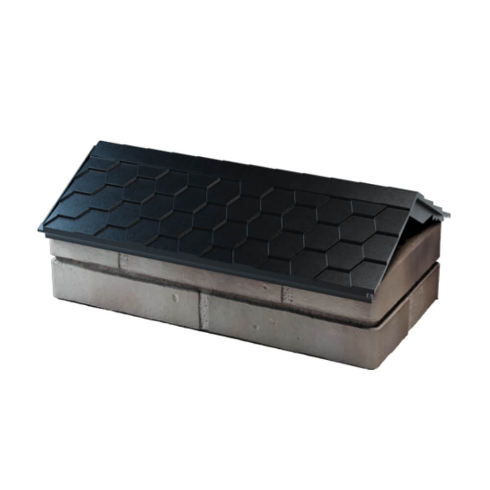 Парапет Zking Эверест Черный с посадкой на 1 кирпич (200/225/255мм) в Казани фото