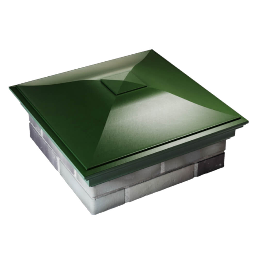 Колпак Zking Монблан Зеленый на столб 2х2 кирпича (515х515мм) Казань фото