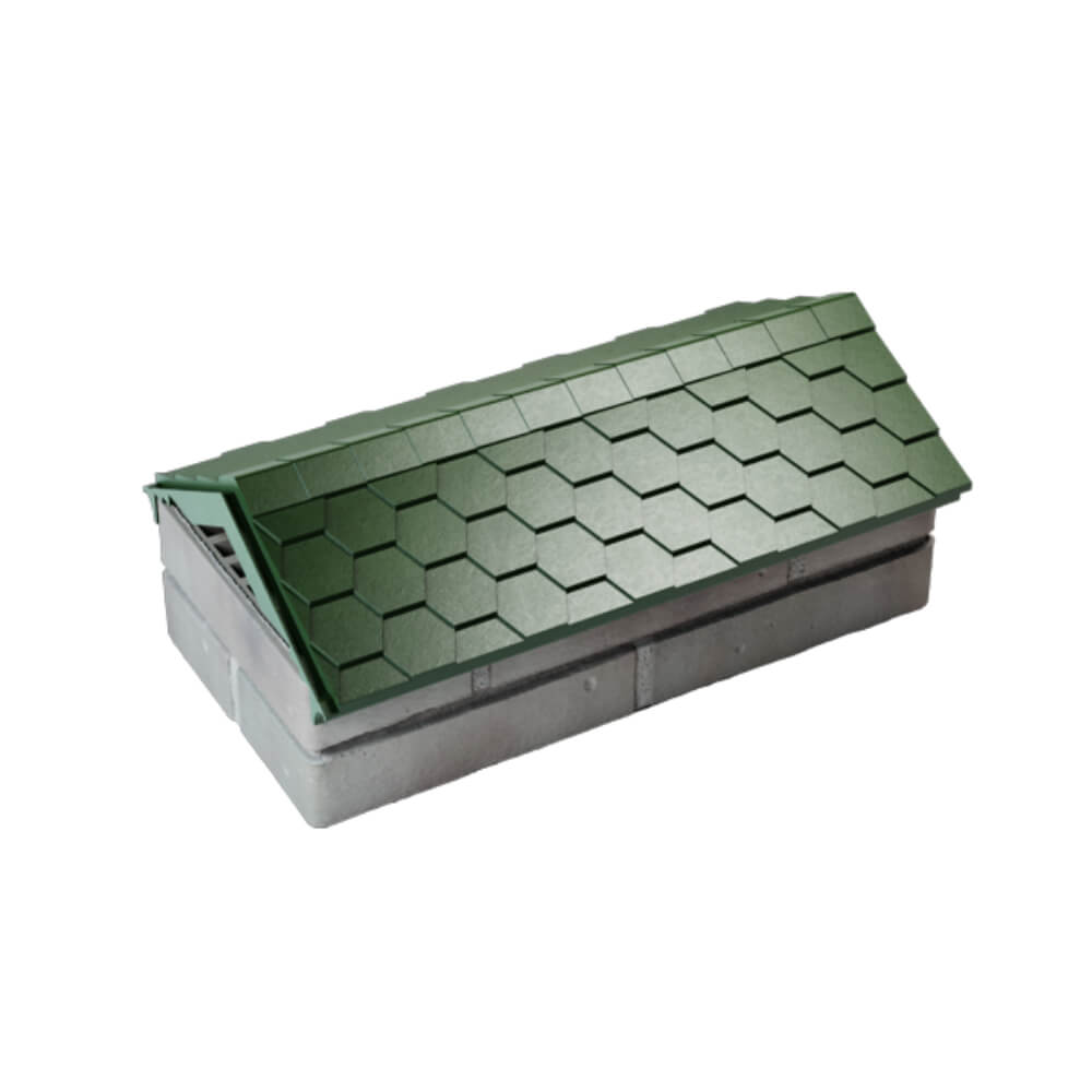 Парапет Zking Эверест Зеленый с посадкой на 1 кирпич (200/225/255мм) в Казани фото