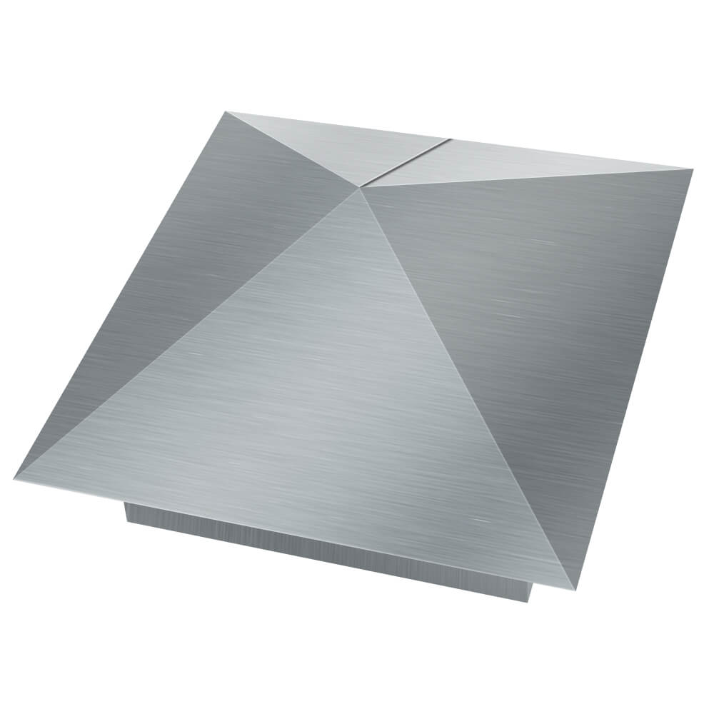 Колпак металлический 380х380мм оцинкованный заборный Казань фото