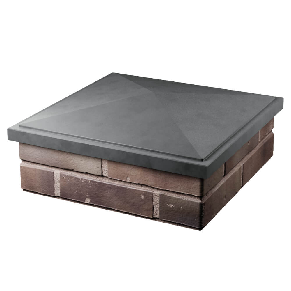 Колпак Zking БонаМоно Серый на столб 2х2 кирпича (515х515, 530х530мм) в Казани фото