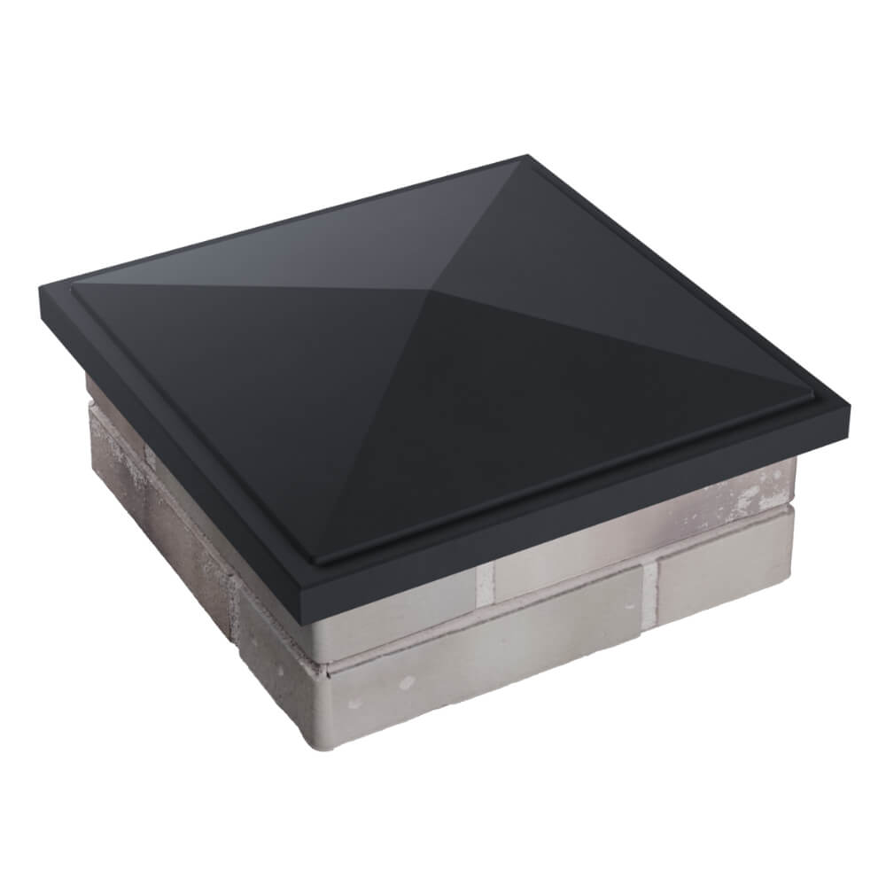 Колпак Zking БонаМоно Серый на столб 1.5х1.5 кирпича (385х385, 400х400мм) в Казани фото