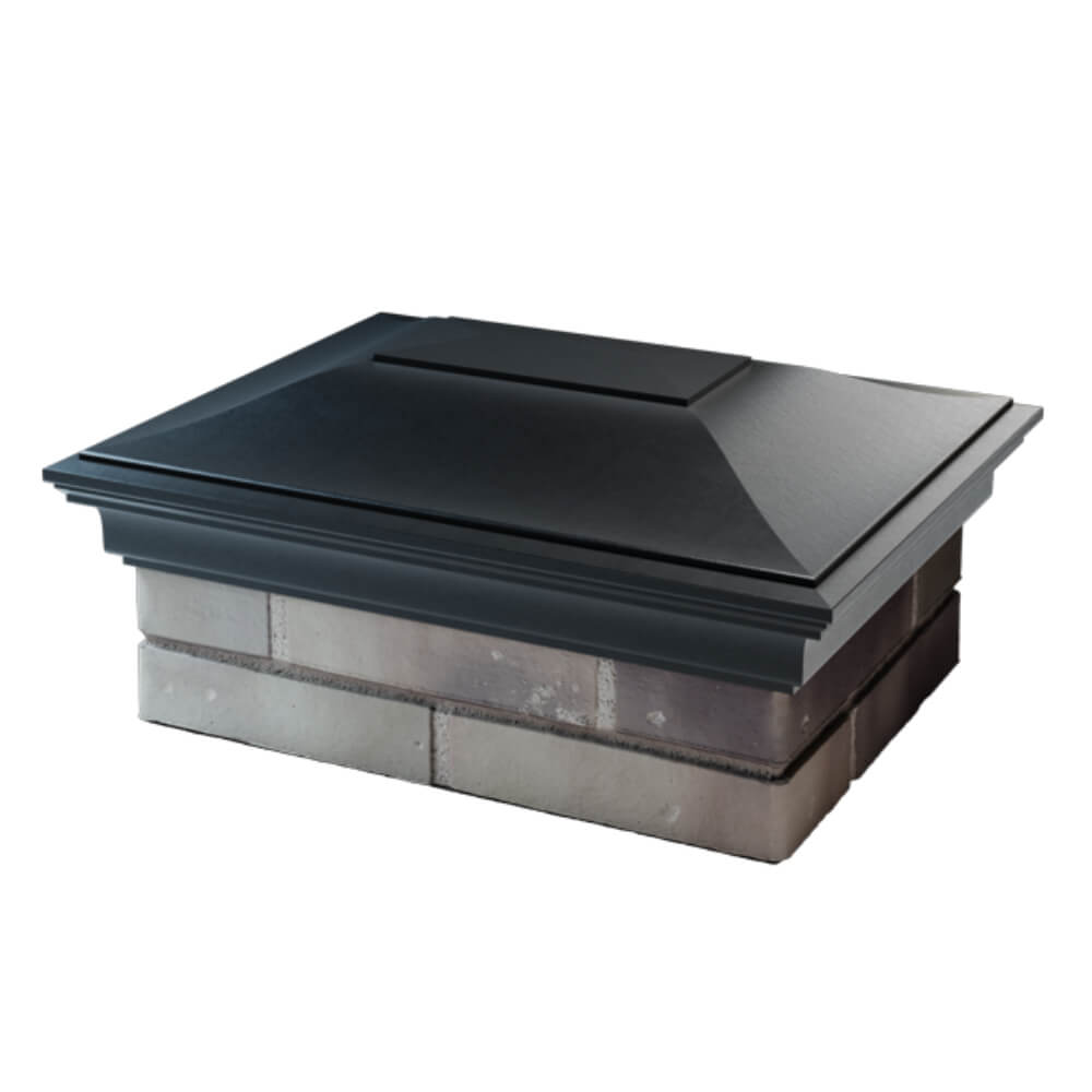 Колпак Zking Монблан Черный на столб 2х1.5 кирпича (515х385мм) в Казани фото