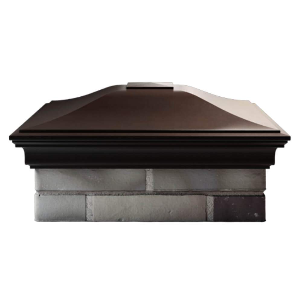Колпак Zking Монблан Коричневый на столб 2х2 кирпича (515х515мм) в Казани фото