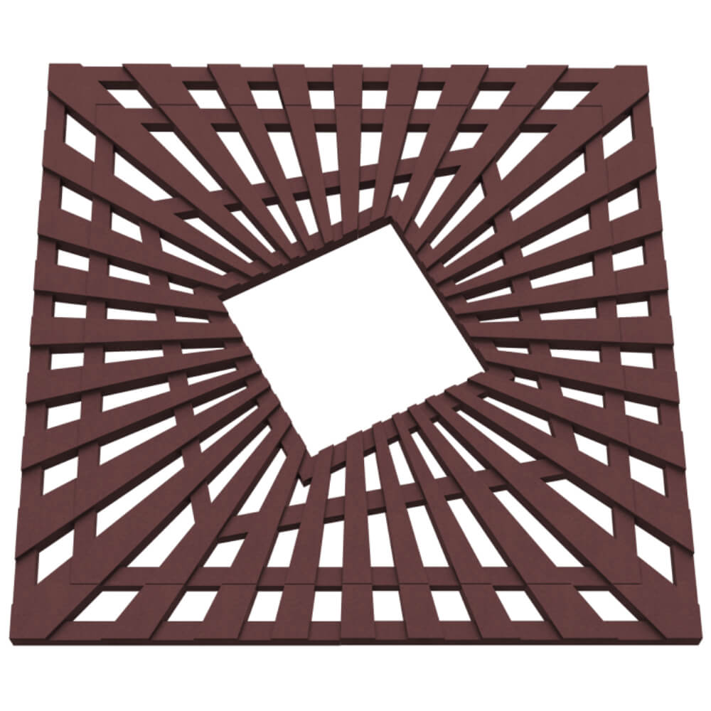 Приствольная решетка для дерева ZKING ATMOSPHERE 1.2х1.2м Коричневая в Казани фото