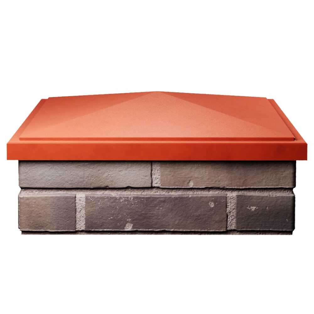 Колпак Zking БонаМоно Красный на столб 2х2 кирпича (515х515, 530х530мм) Казань фото