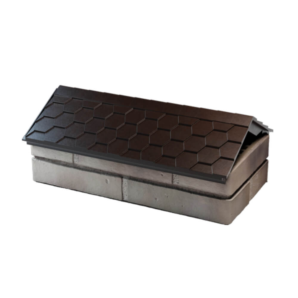 Парапет Zking Эверест Коричневый с посадкой на 1 кирпич (200/225/255мм) в Казани фото