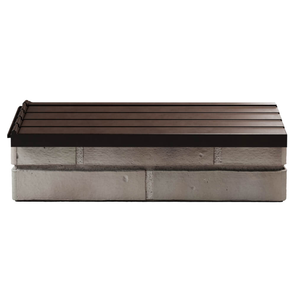 Парапет Zking Бона ХайТек Коричневый с посадкой на 1 кирпич (200/225/255мм) в Казани фото