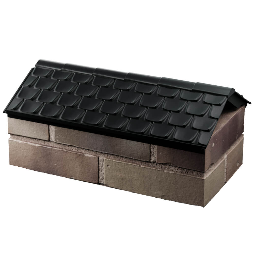 Парапет Zking Эльбрус Черный с посадкой на 1 кирпич (255мм) в Казани фото