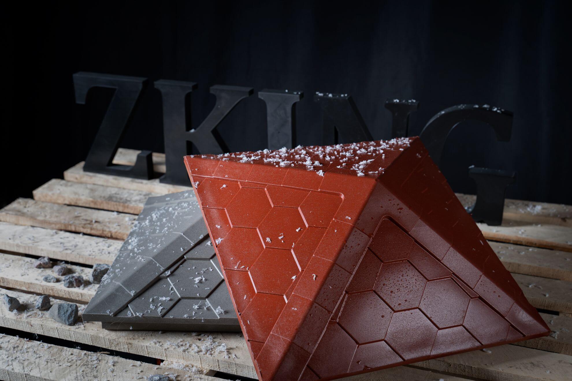 Колпак Zking Эверест Красный на столб 1.5х1.5 кирпича (390х390мм) в Казани фото