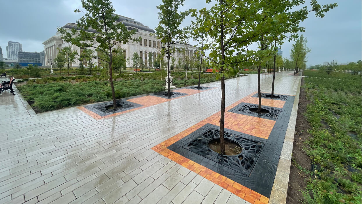 Приствольная решетка для дерева ZKING CRUST 1.2х1.2м Черная в Казани фото