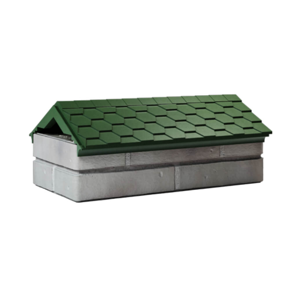 Парапет Zking Эверест Зеленый с посадкой на 1 кирпич (200/225/255мм) Казань фото