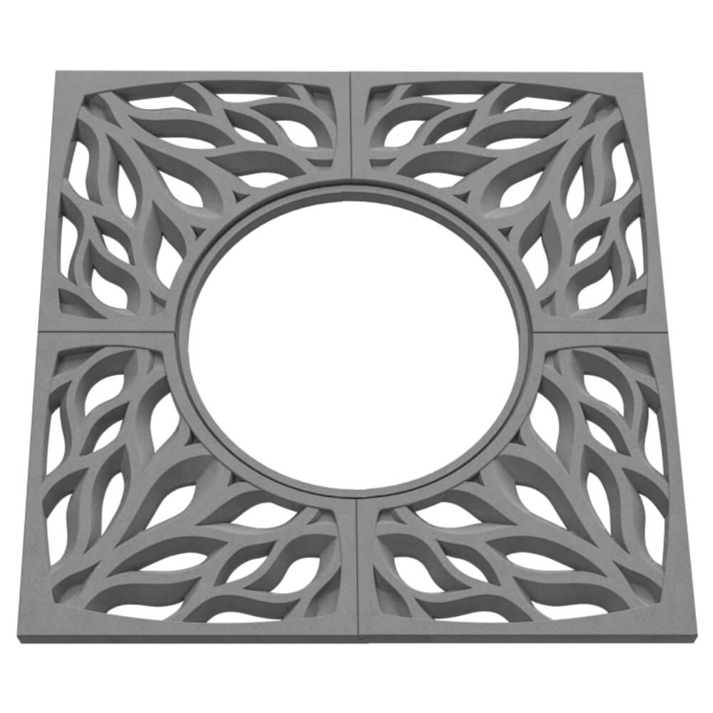 Приствольная решетка для дерева ZKING CRUST 1.2х1.2м Серая в Казани фото