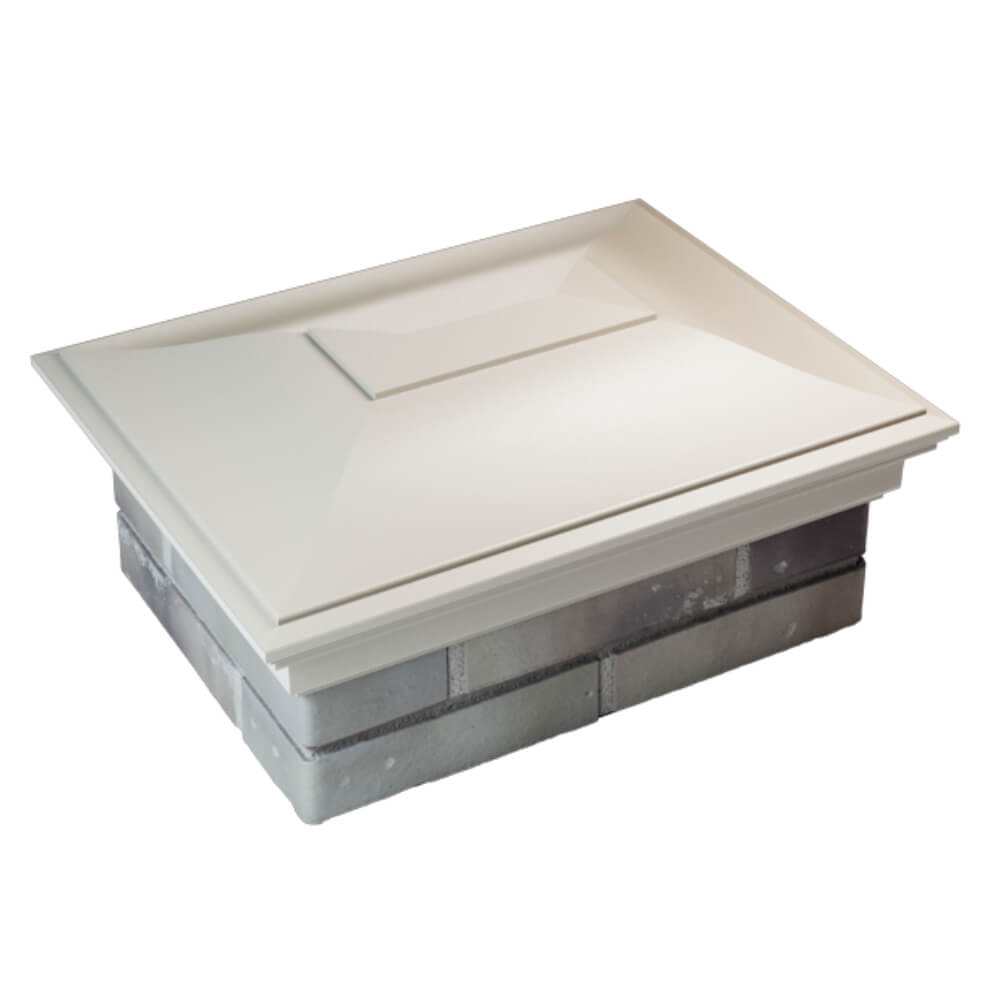 Колпак Zking Монблан Бежевый на столб 2х1.5 кирпича (515х385мм) Казань фото