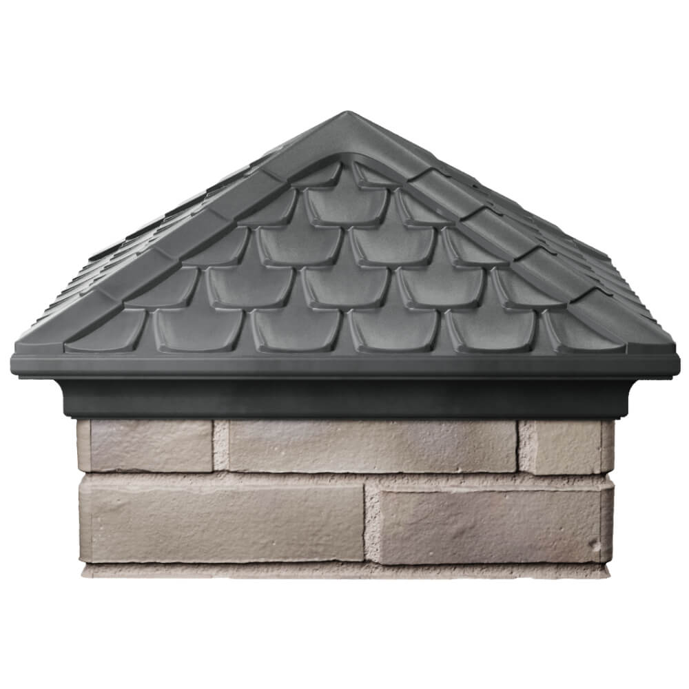 Колпак Zking Эльбрус Серый на столб 1.5х1.5 кирпича (385х385мм) Казань фото