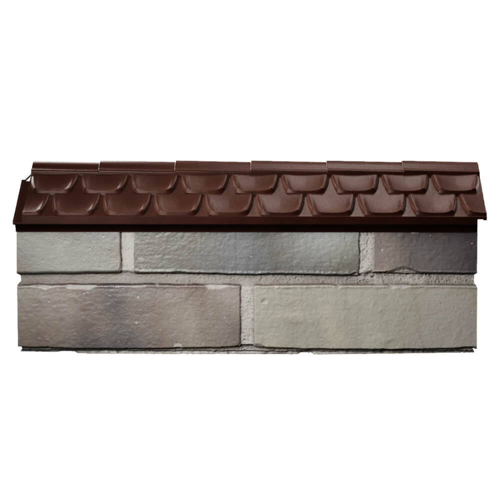 Парапет Zking Эльбрус Коричневый с посадкой на 0.5 кирпича (130мм) в Казани фото
