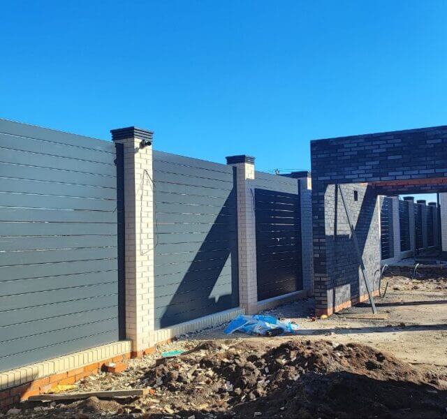 Колпак Zking Бона ХайТек Серый на столб 1.5х1.5 кирпича (385х385мм) в Казани фото