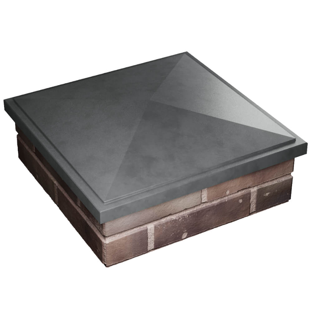 Колпак Zking БонаМоно Серый на столб 2х2 кирпича (515х515, 530х530мм) в Казани фото