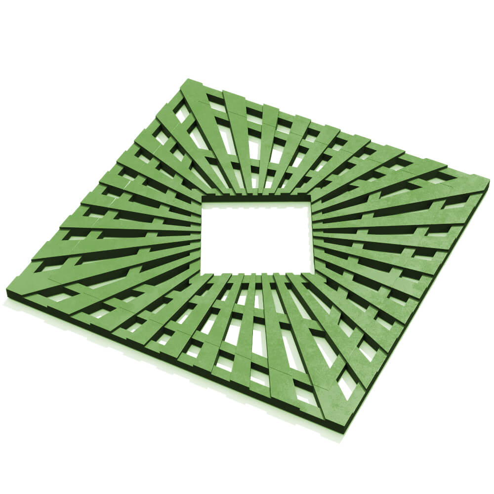 Приствольная решетка для дерева ZKING ATMOSPHERE 1.2х1.2м Зеленая в Казани фото