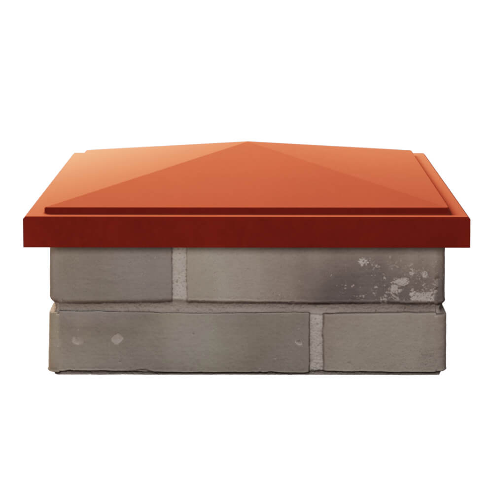 Колпак Zking БонаМоно Красный на столб 1.5х1.5 кирпича (385х385, 400х400мм) Казань фото