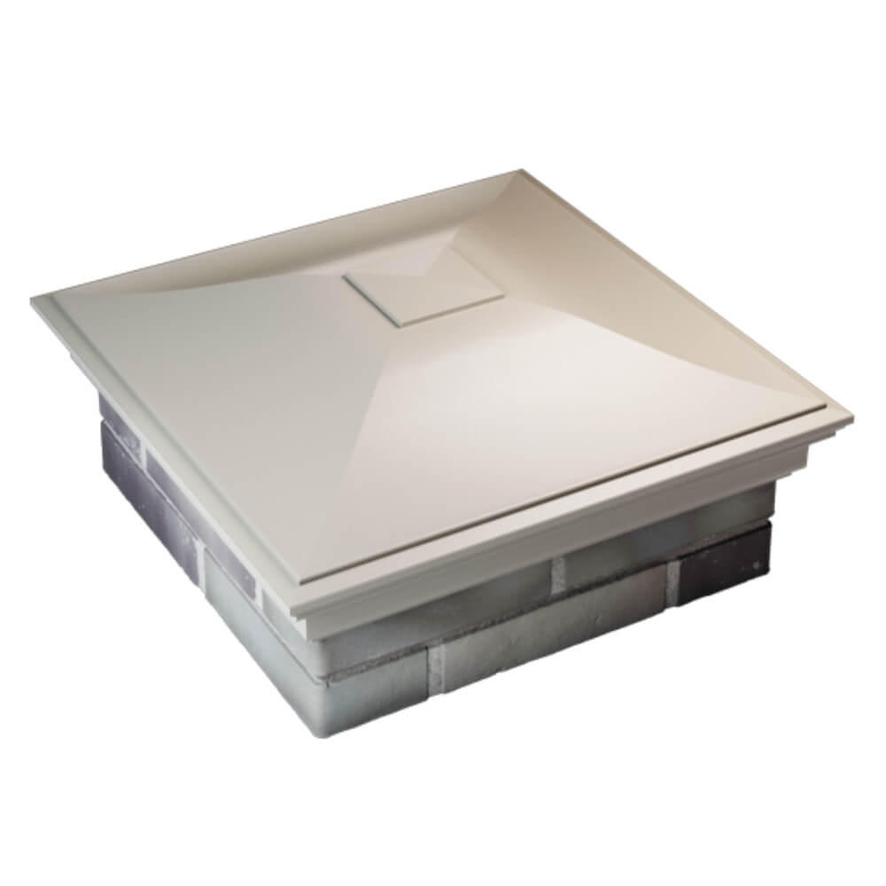 Колпак Zking Монблан Бежевый на столб 2х2 кирпича (515х515мм) Казань фото