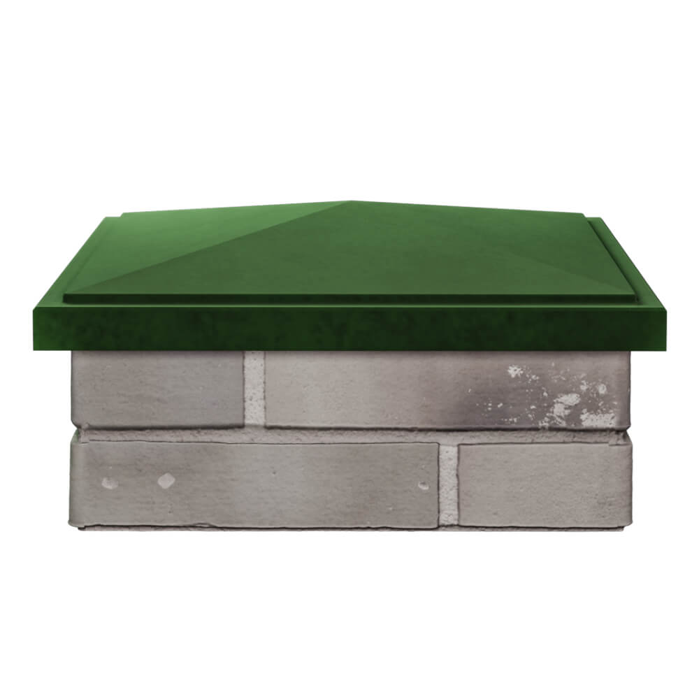 Колпак Zking БонаМоно Зеленый на столб 1.5х1.5 кирпича (385х385, 400х400мм) Казань фото