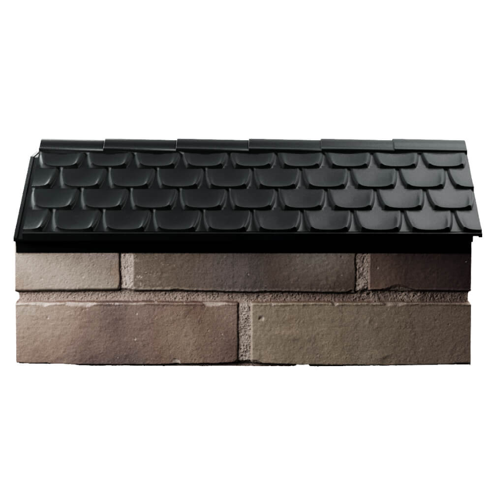 Парапет Zking Эльбрус Черный с посадкой на 1 кирпич (255мм) в Казани фото