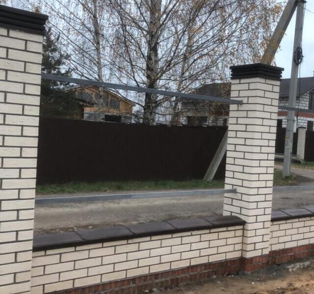 Колпак Zking Бона ХайТек Коричневый на столб 1.5х1.5 кирпича (385х385мм) в Казани фото