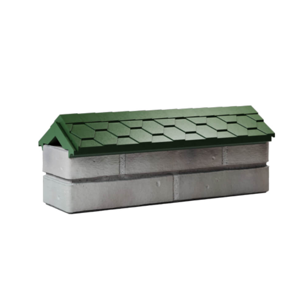 Парапет Zking Эверест Зеленый с посадкой на 0.5 кирпича (130мм) Казань фото