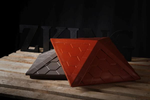 Колпак Zking Эверест Красный на столб 1.5х1.5 кирпича (390х390мм) в Казани фото