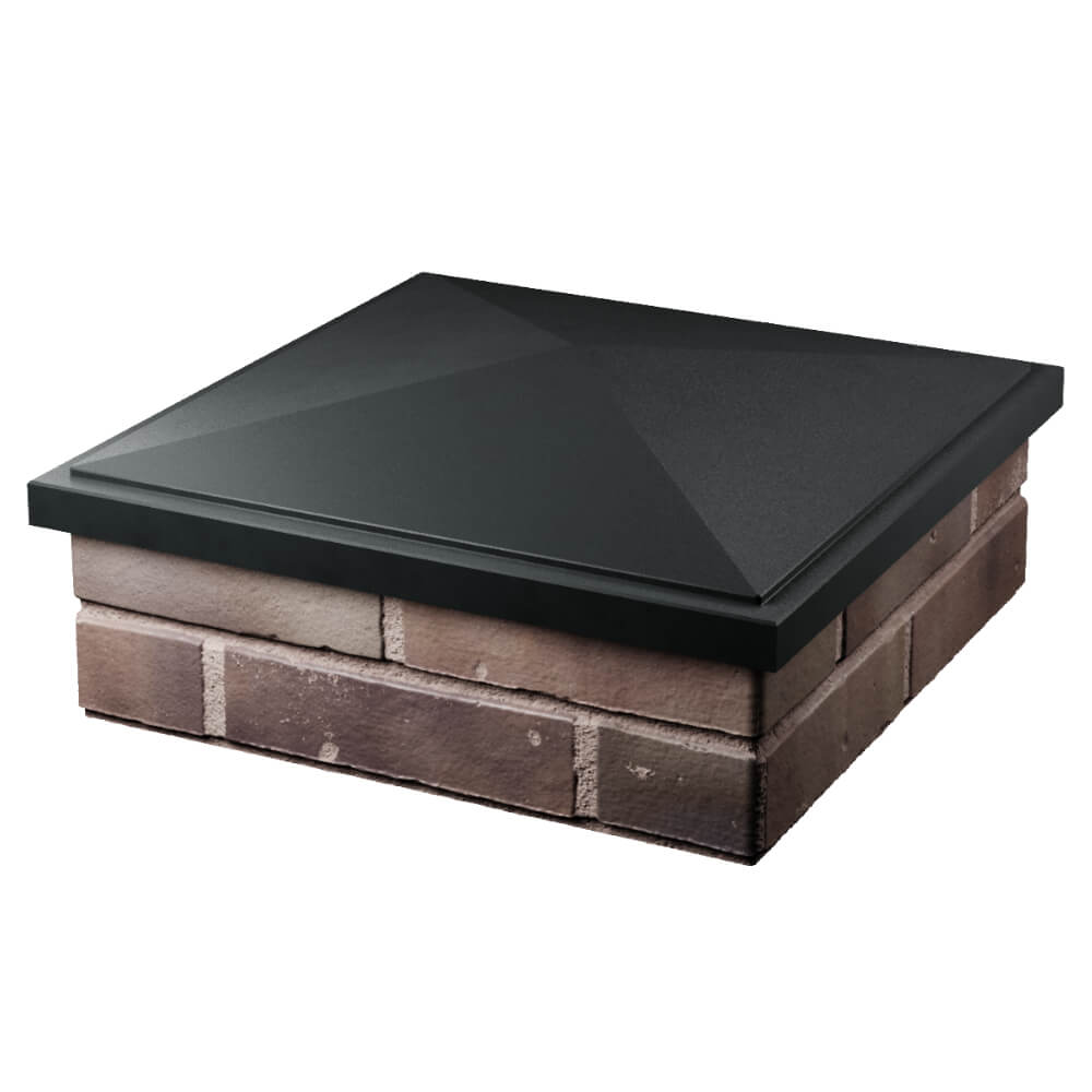 Колпак Zking БонаМоно Черный на столб 2х2 кирпича (515х515, 530х530мм) в Казани фото