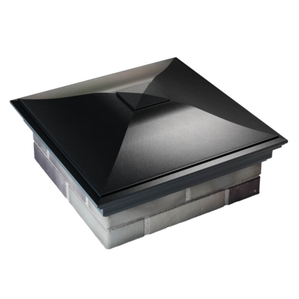 Колпак Zking Монблан Черный на столб 2х2 кирпича (515х515мм) Казань фото